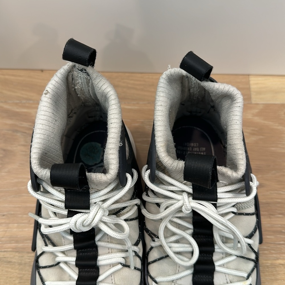 NIKE AIR FOOTSCAPE MID UTILITY Basketball Hi Top Shoes Bone Womens Size 10 - Picture 9 of 11